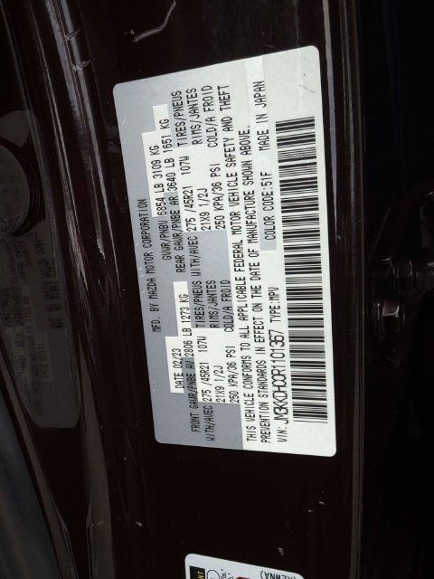 Certified 2024 MAZDA CX-90 3.3 Turbo S w/ Premium Package AWD/4WD image 17