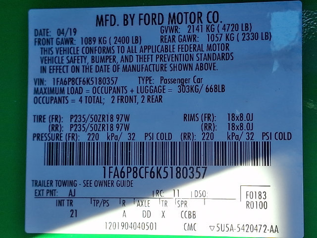 Used 2019 Ford Mustang GT RWD image 29