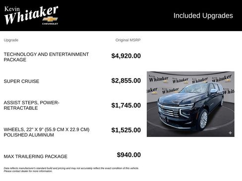 Certified 2025 Chevrolet Suburban Premier AWD/4WD image 37