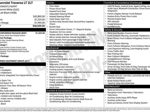 New 2026 Chevrolet Traverse LT w/ Driver Confidence Package image 26