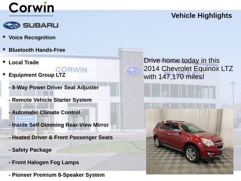 Used 2014 Chevrolet Equinox LTZ w/ LPO, Protection Package AWD/4WD image 6