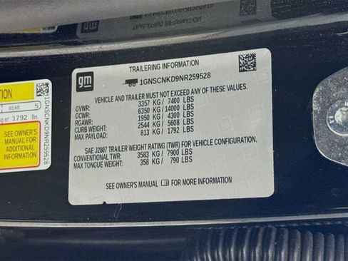 Used 2022 Chevrolet Tahoe LT w/ Luxury Package RWD image 36