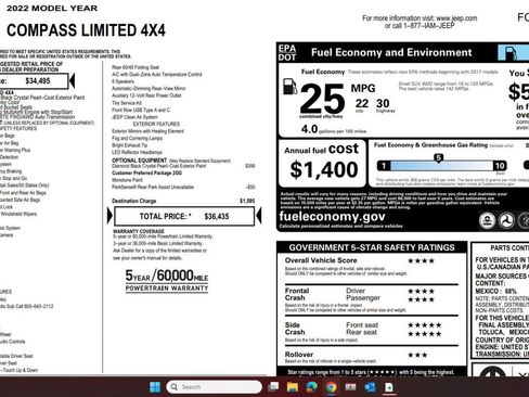 Used 2022 Jeep Compass Limited image 4