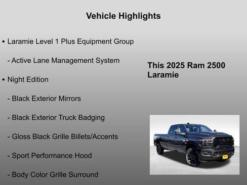 New 2025 RAM 2500 Laramie w/ Night Edition image 23