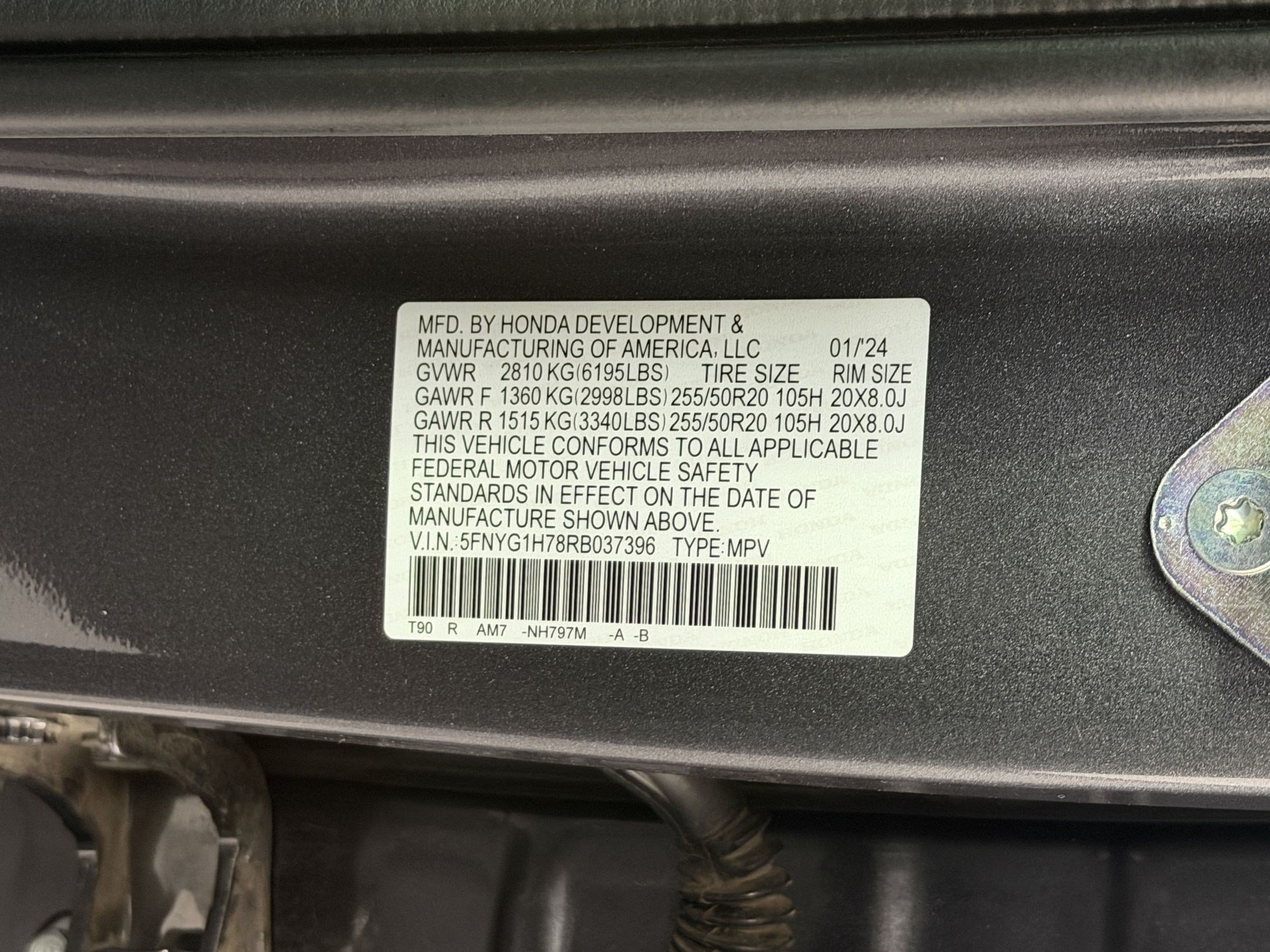Certified 2024 Honda Pilot Touring image 26
