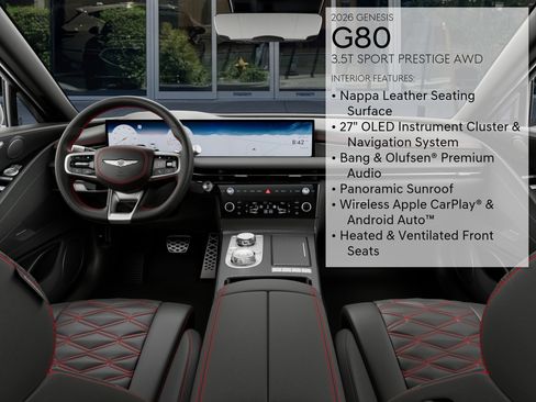 New 2026 Genesis G80 3.5T Sport Prestige image 17