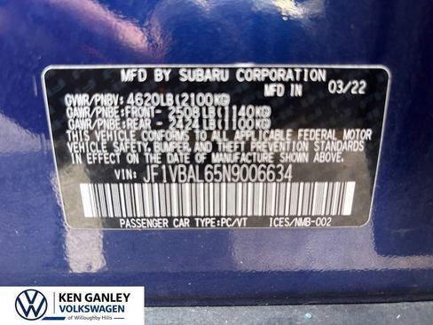 Used 2022 Subaru WRX Limited AWD/4WD image 11