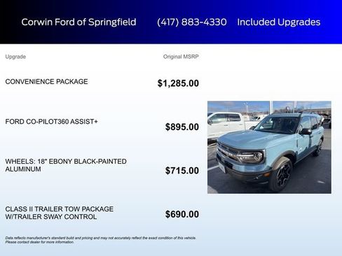 Used 2022 Ford Bronco Sport Big Bend w/ Convenience Package image 6