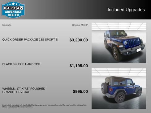 Used 2018 Jeep Wrangler Sport AWD/4WD image 3