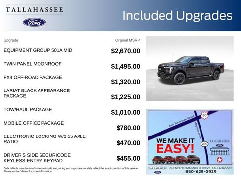 New 2026 Ford F150 Lariat w/ Equipment Group 501A Mid AWD/4WD image 3
