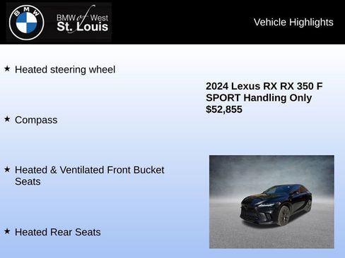 Used 2024 Lexus RX 350 F Sport w/ Convenience Package image 24