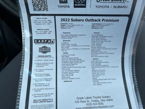 Used 2022 Subaru Outback Premium AWD/4WD image 27