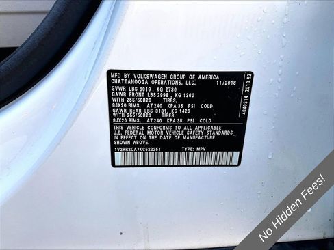 Used 2019 Volkswagen Atlas SEL R-Line AWD/4WD image 32
