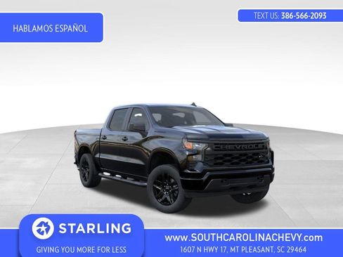 New 2026 Chevrolet Silverado 1500 Custom w/ Turbomax Blackout Package image 1
