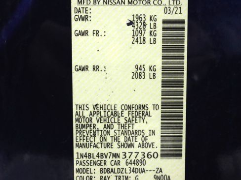 Used 2021 Nissan Altima 2.5 S image 38