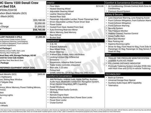 Used 2020 GMC Sierra 1500 Denali w/ Driver Alert Package II RWD image 1