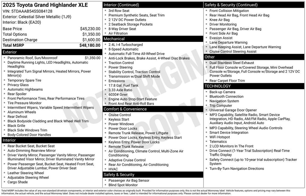 Used 2025 Toyota Grand Highlander AWD image 3