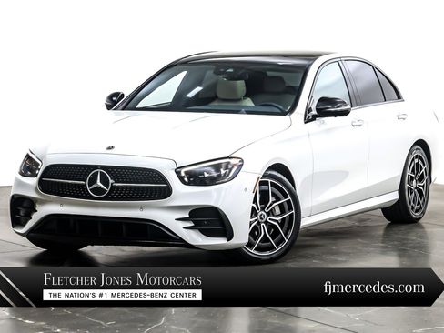 Used 2022 Mercedes-Benz E 350 Sedan w/ AMG Line Exterior image 1