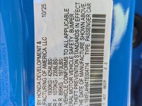 New 2026 Honda Civic Sport image 17