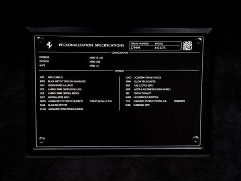 Certified 2022 Ferrari 812 GTS RWD image 68