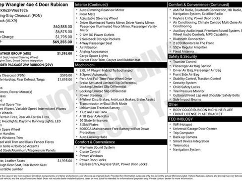 Used 2023 Jeep Wrangler Unlimited Rubicon 4xe w/ Cold Weather Group AWD/4WD image 3