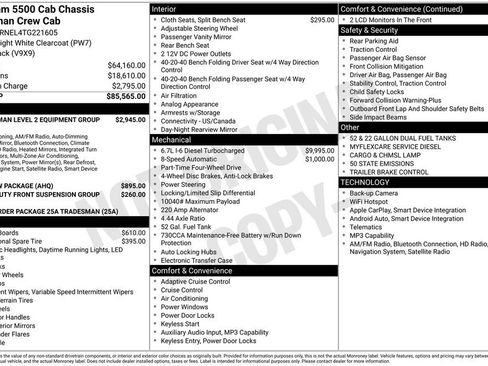 New 2026 RAM 5500 Tradesman AWD/4WD image 7