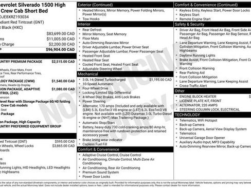 Used 2024 Chevrolet Silverado 1500 High Country w/ High Country Premium Package AWD/4WD image 45