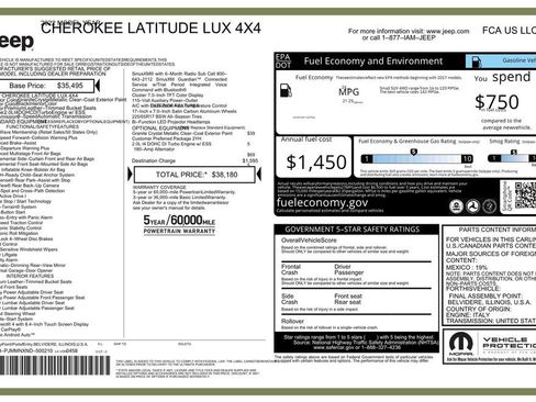 Used 2022 Jeep Cherokee Latitude Lux AWD/4WD image 10