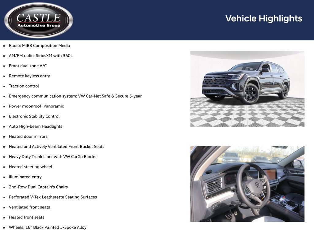 New 2026 Volkswagen Atlas Peak Edition AWD/4WD image 3