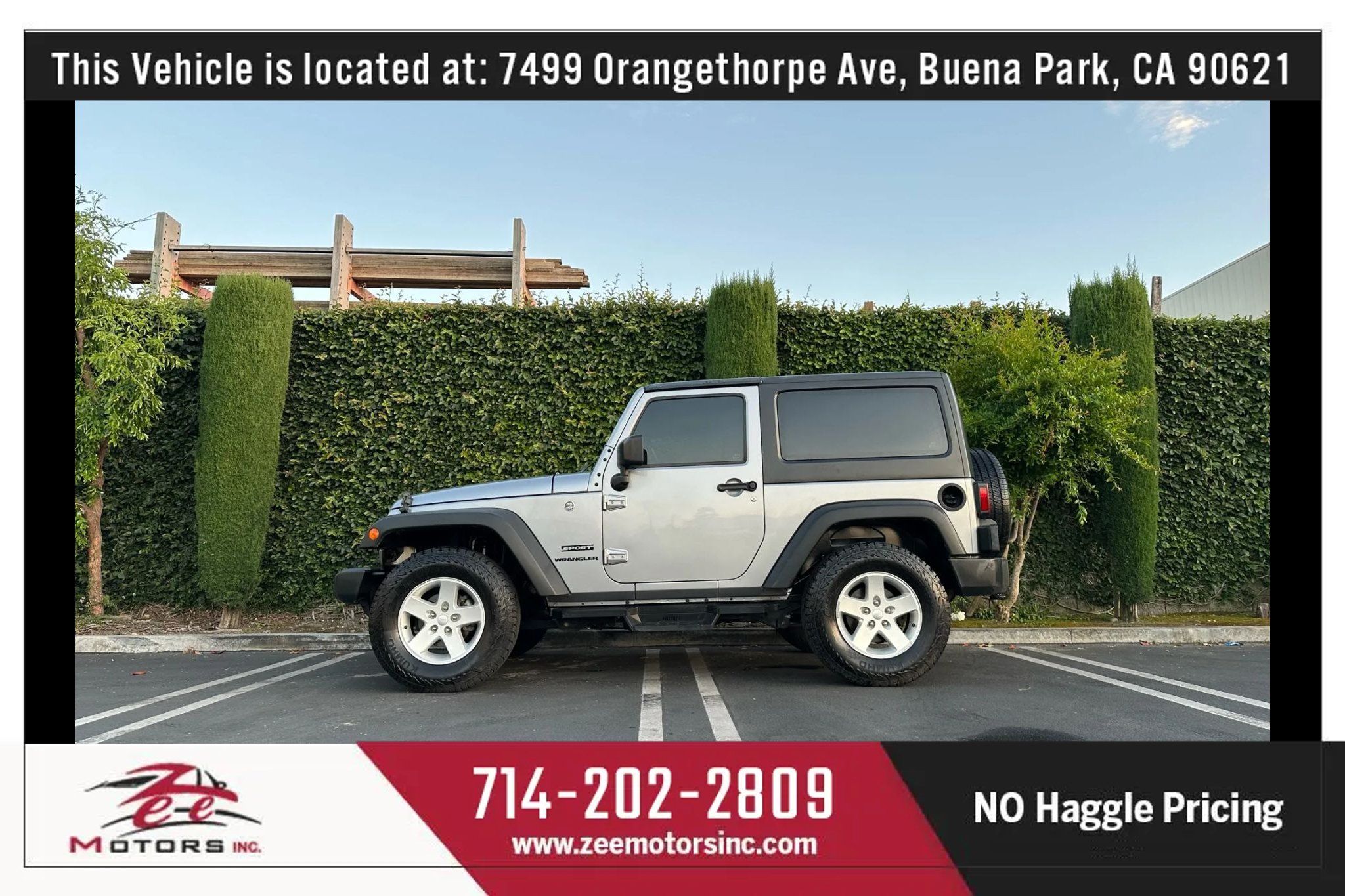 Used 2017 Jeep Wrangler Sport w/ Quick Order Package 24S AWD/4WD image 10