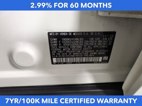 Certified 2024 Honda HR-V Sport image 28