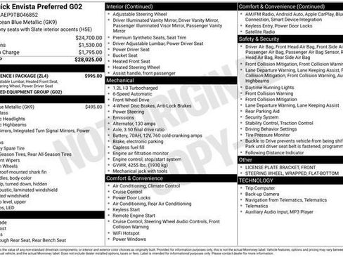 New 2026 Buick Envista Preferred w/ Convenience I Package image 21