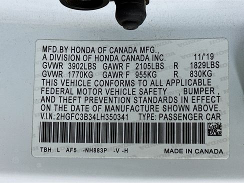 Used 2020 Honda Civic EX image 12