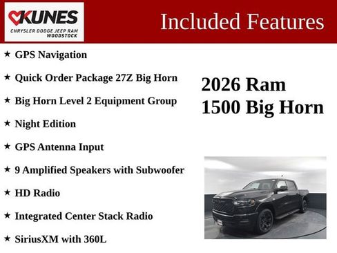 New 2026 RAM 1500 4x4 Crew Cab image 3