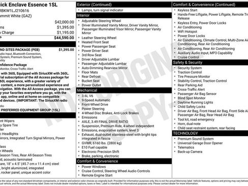 Used 2020 Buick Enclave Essence w/ Sound and Sites Package FWD image 10