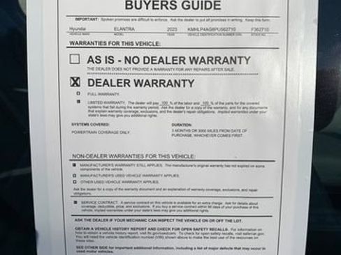 Used 2023 Hyundai Elantra Limited w/ Preferred Accessory Package FWD image 28