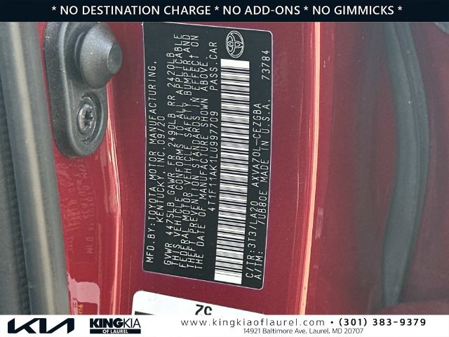 Used 2020 Toyota Camry XLE FWD image 31