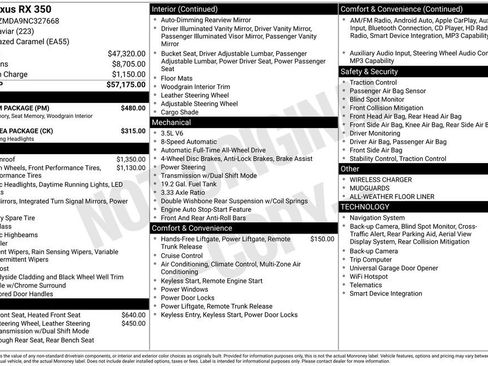Used 2022 Lexus RX 350 AWD w/ Premium Package image 2