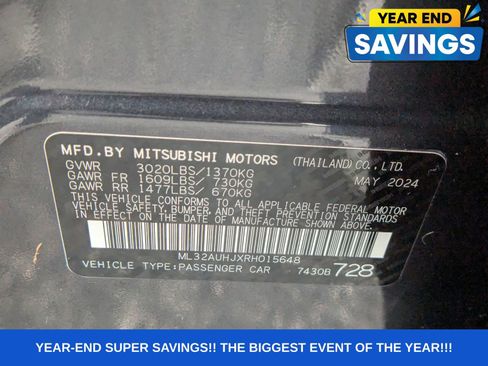 Used 2024 Mitsubishi Mirage image 22