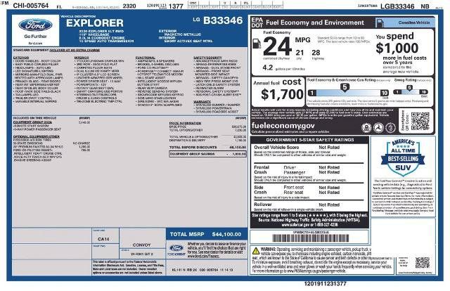 Certified 2020 Ford Explorer XLT w/ Equipment Group 202A RWD image 5