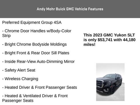 Used 2023 GMC Yukon SLT w/ SLT Premium Package image 8