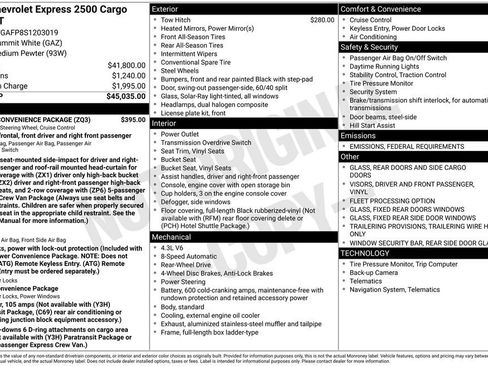 New 2025 Chevrolet Express 2500 w/ Driver Convenience Package image 4