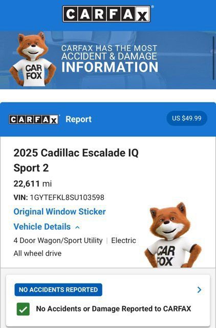 Used 2025 Cadillac Escalade IQ Sport 2 w/ LPO, ONYX Package AWD/4WD image 5