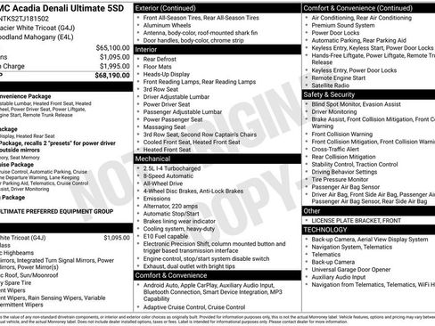 Certified 2026 GMC Acadia Denali Ultimate AWD/4WD image 34