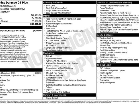 Certified 2025 Dodge Durango GT AWD/4WD image 2