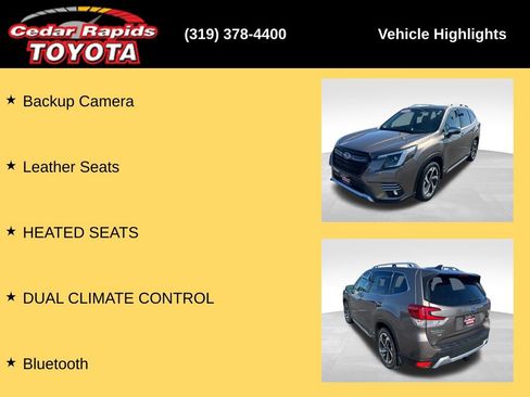 Used 2022 Subaru Forester Touring w/ Popular Package #3 AWD/4WD image 15