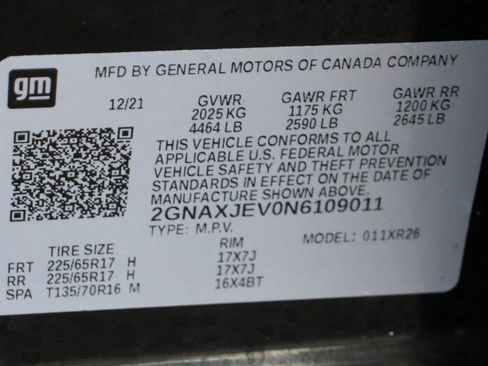 Used 2022 Chevrolet Equinox LT w/ Driver Convenience Package image 49