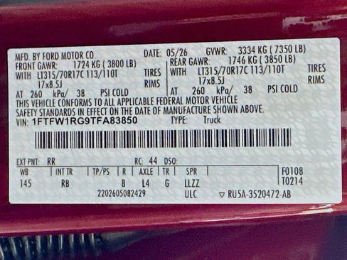 New 2026 Ford F150 Raptor AWD/4WD image 26