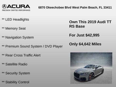 Used 2019 Audi TT RS w/ Technology Package image 28