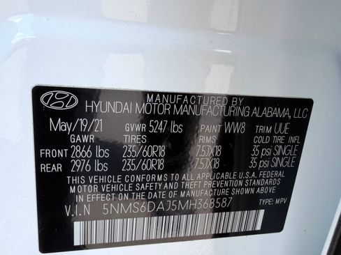 Used 2021 Hyundai Santa Fe SEL w/ Convenience Package AWD/4WD image 38